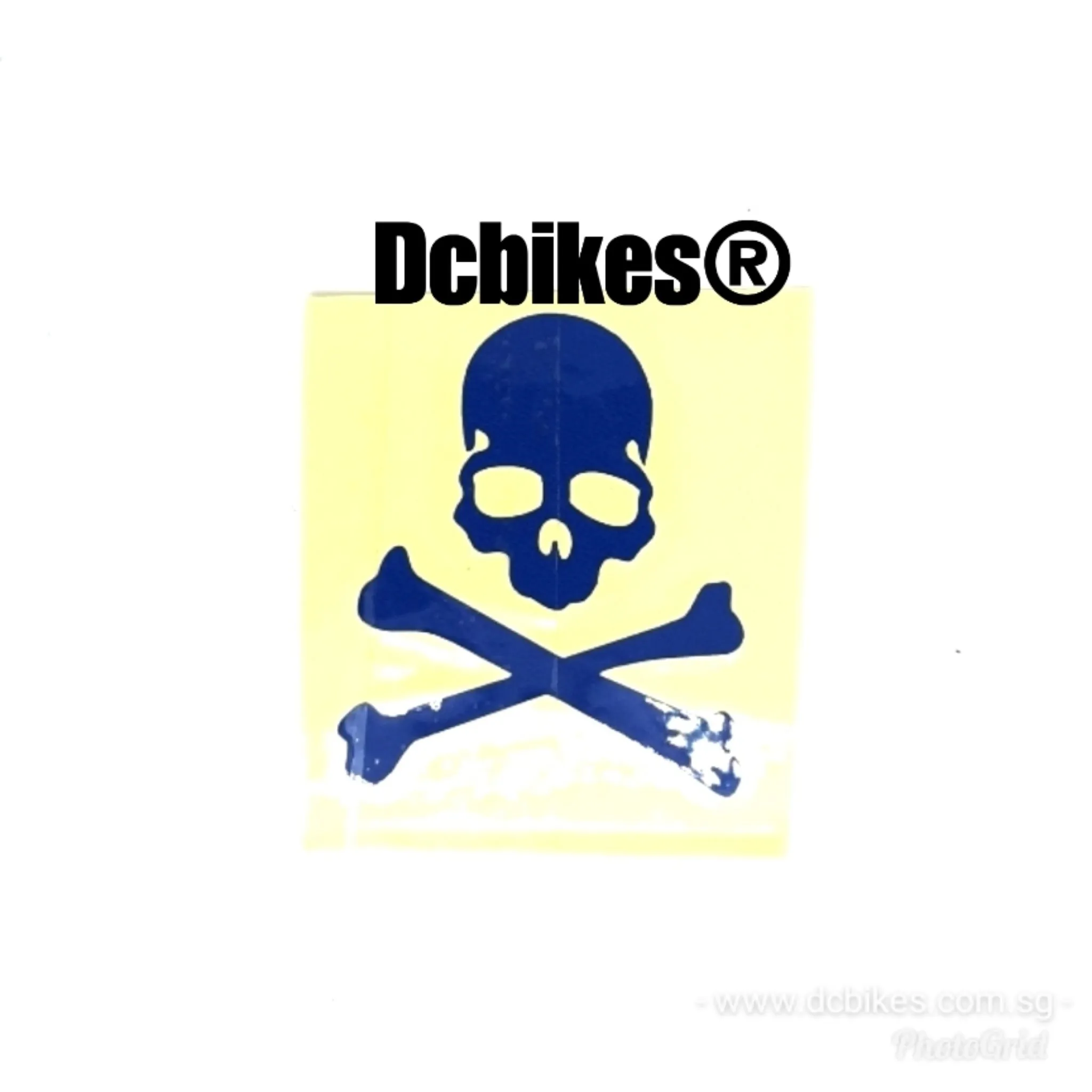 Skeleton Bicycle Escooter Sticker Decal