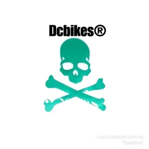 Skeleton Bicycle Escooter Sticker Decal