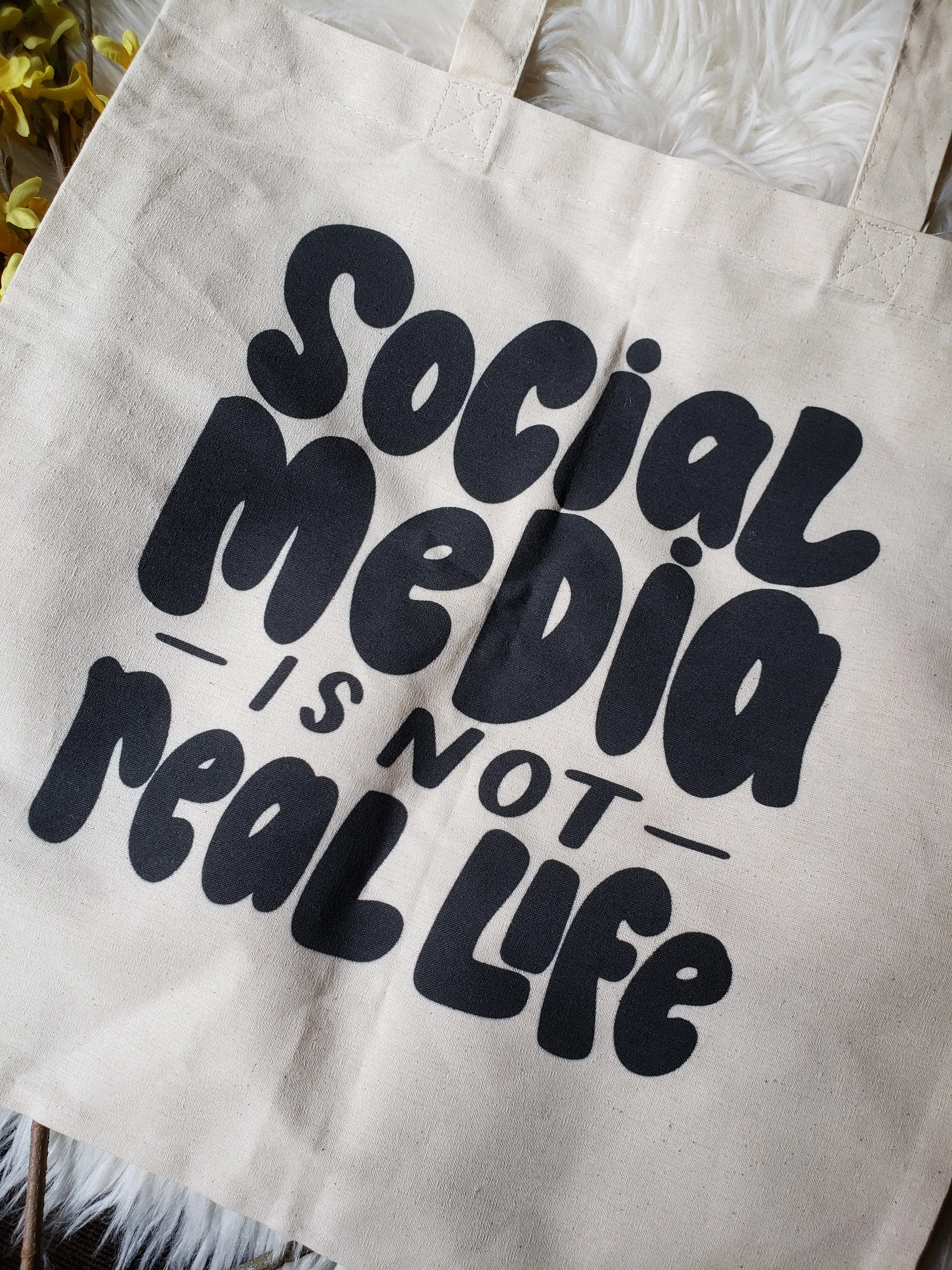 Social Media Tote Bag