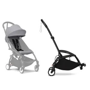 Stokke® YOYO³ Connect & 6M  Colour Pack Bundle Black Frame - Stone