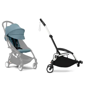 Stokke® YOYO³ Connect & 6M  Colour Pack Bundle White Frame - Aqua