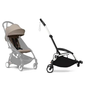 Stokke® YOYO³ Connect & 6M  Colour Pack Bundle White Frame - Taupe