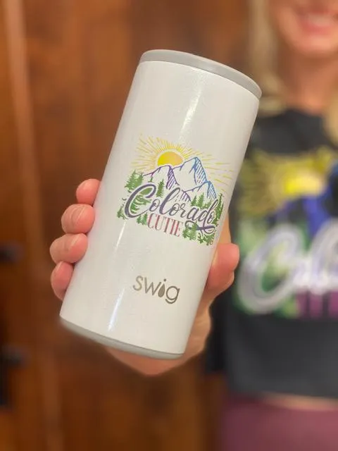 Swig 12 oz. Skinny Can Cooler - Colorado Cutie
