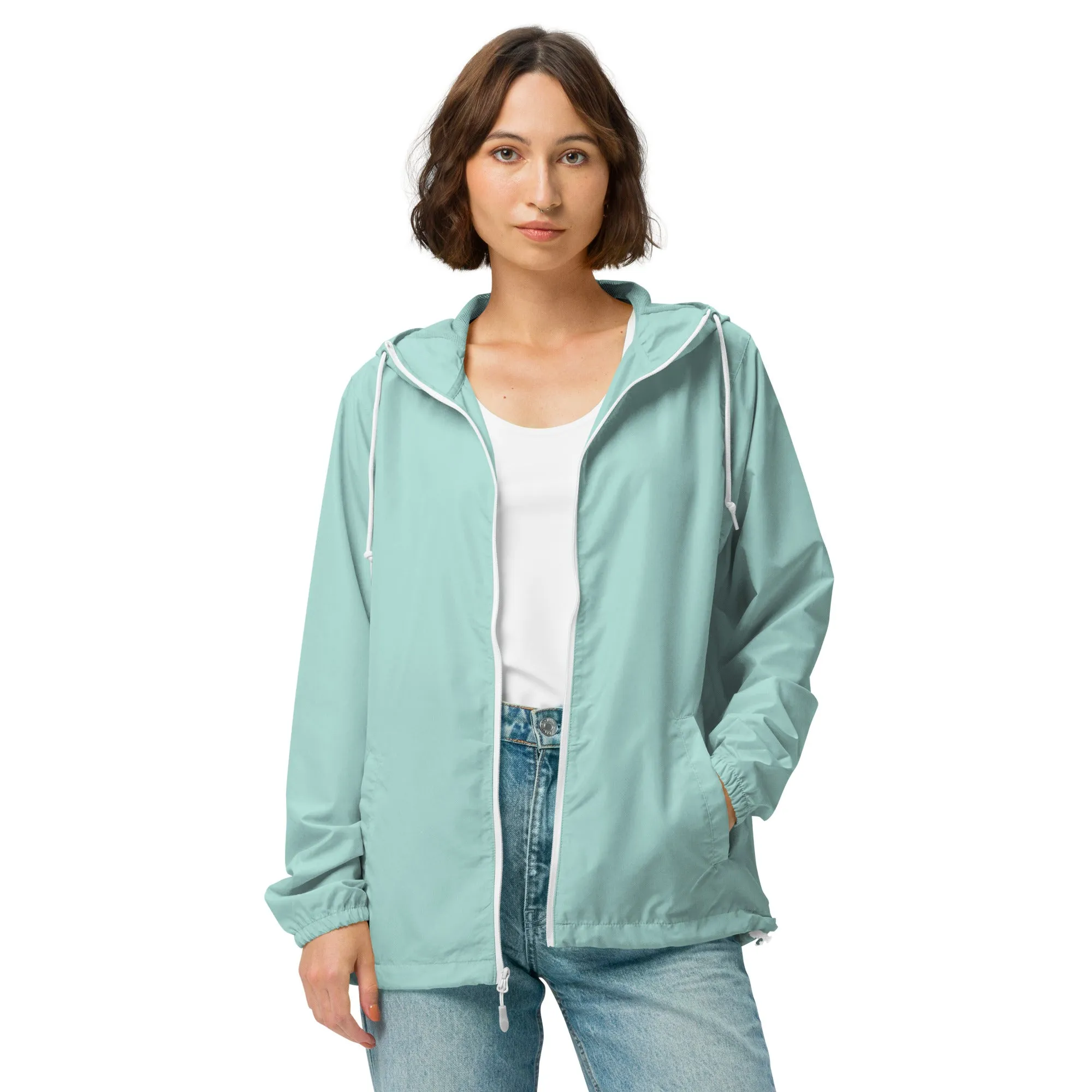 Swim Warp Unisex Lightweight Zip Up Windbreaker