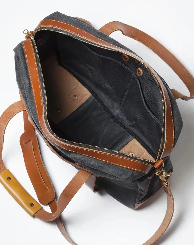 The 24H Travel Bag In Charcoal & Roasted