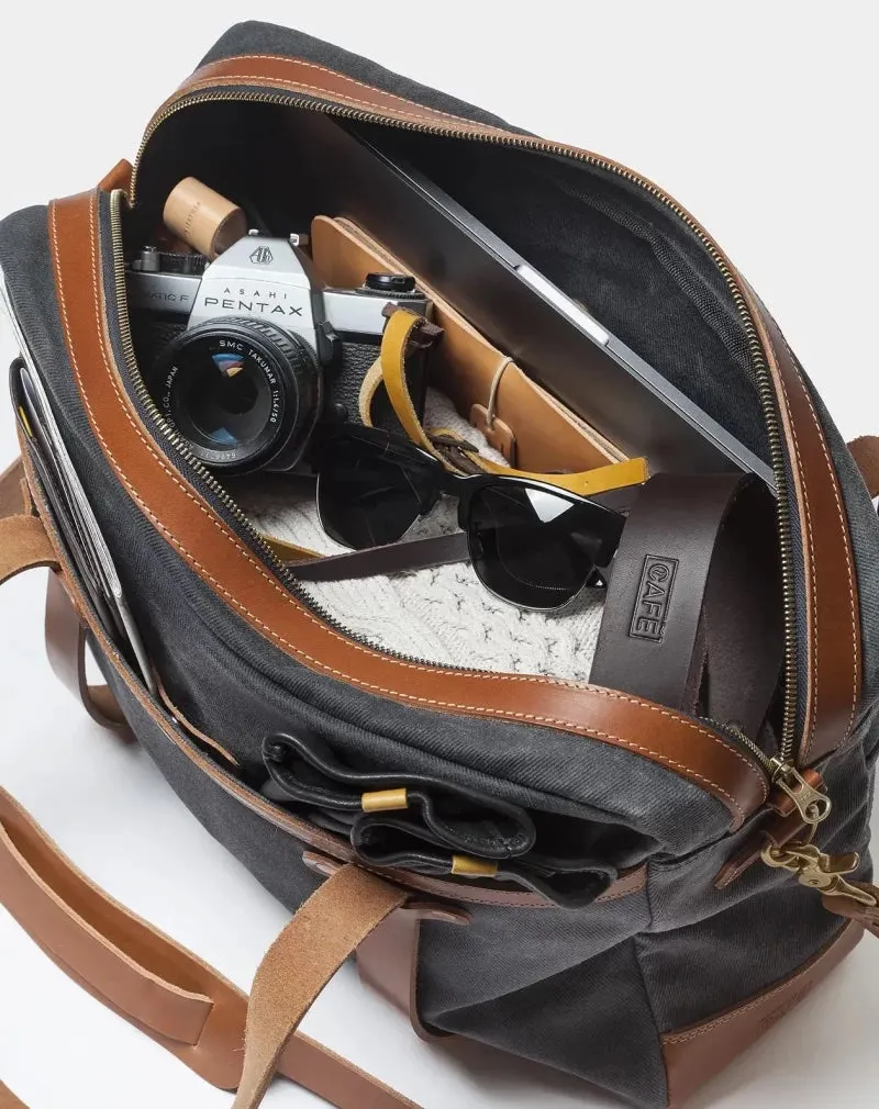 The 24H Travel Bag In Charcoal & Roasted