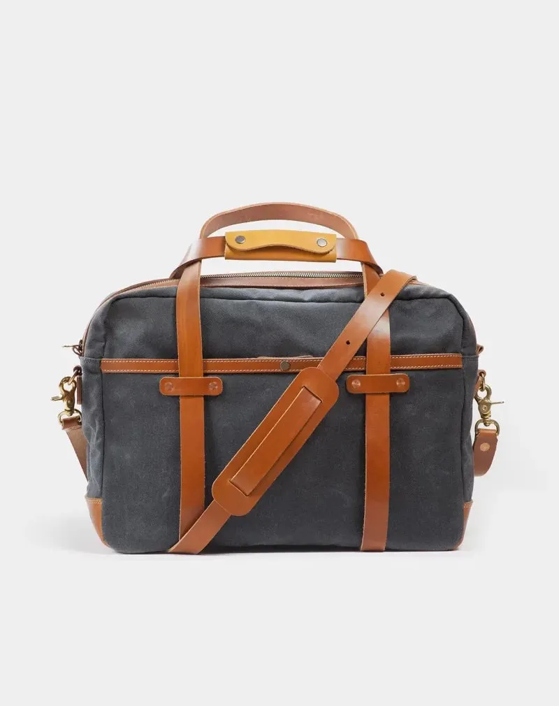 The 24H Travel Bag In Charcoal & Roasted