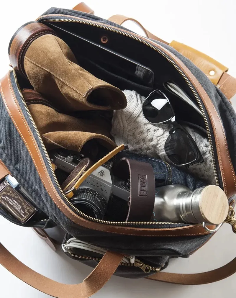 The 48H Travel Bag In Charcoal & Roasted
