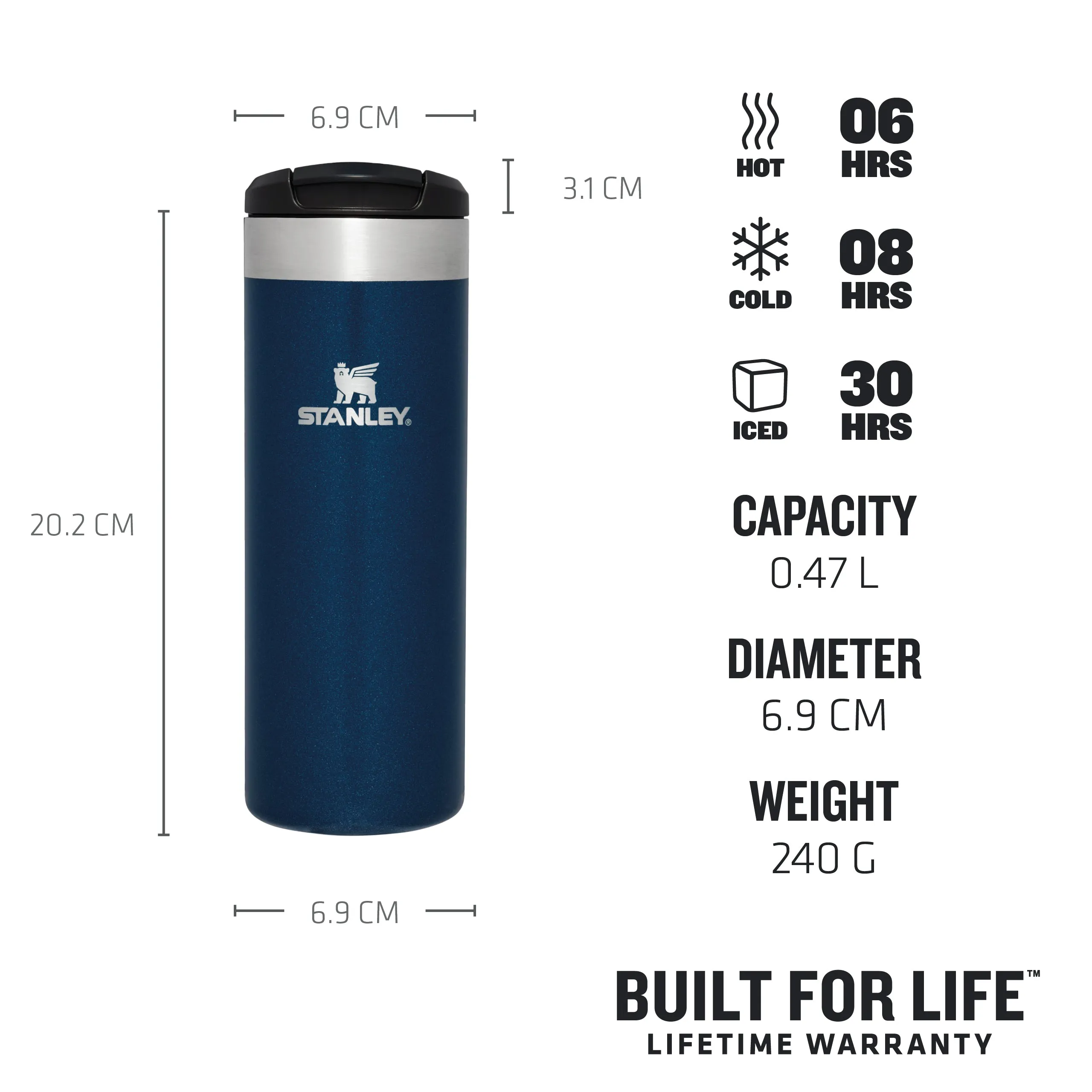 The AeroLight™ Transit Mug | 0.47L