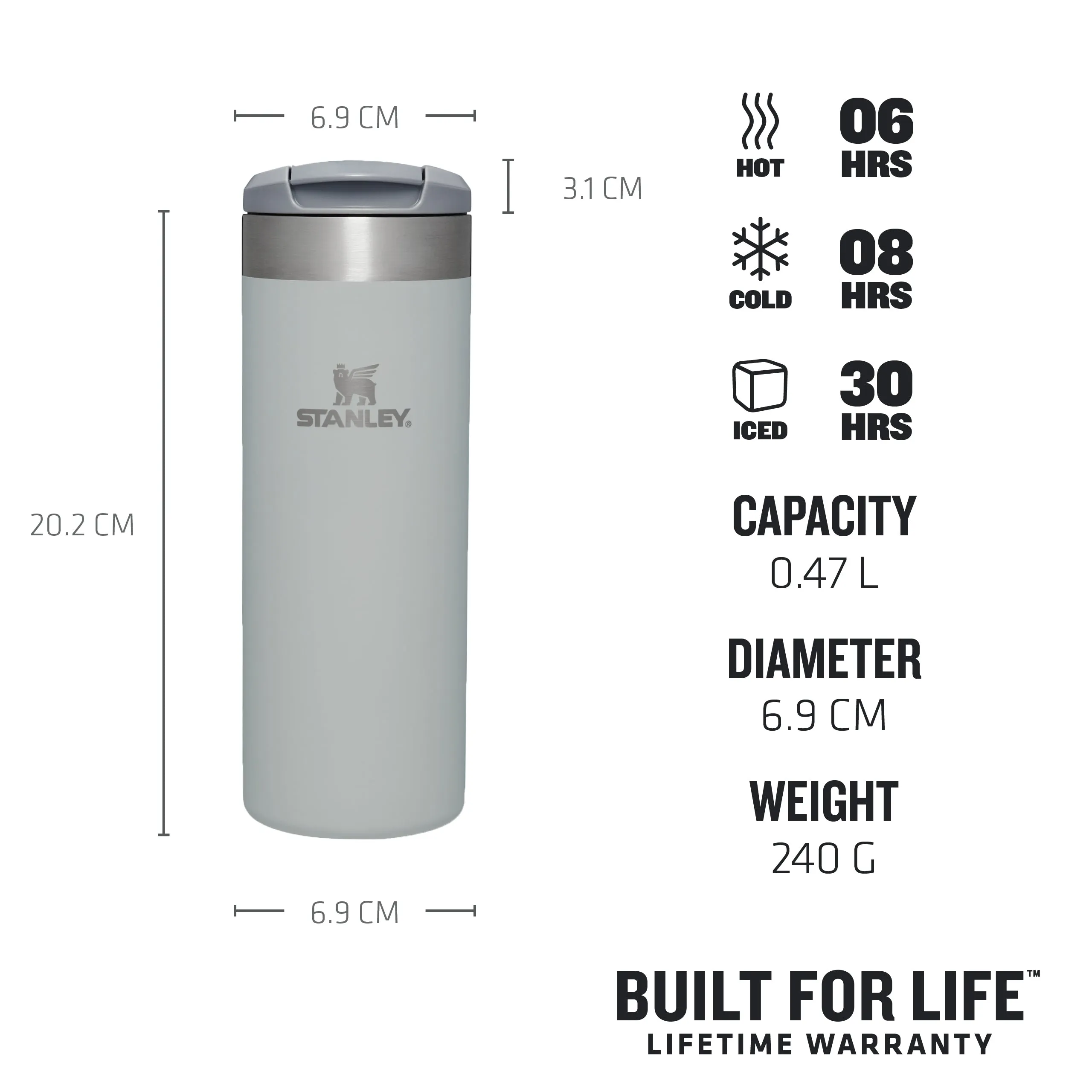 The AeroLight™ Transit Mug | 0.47L