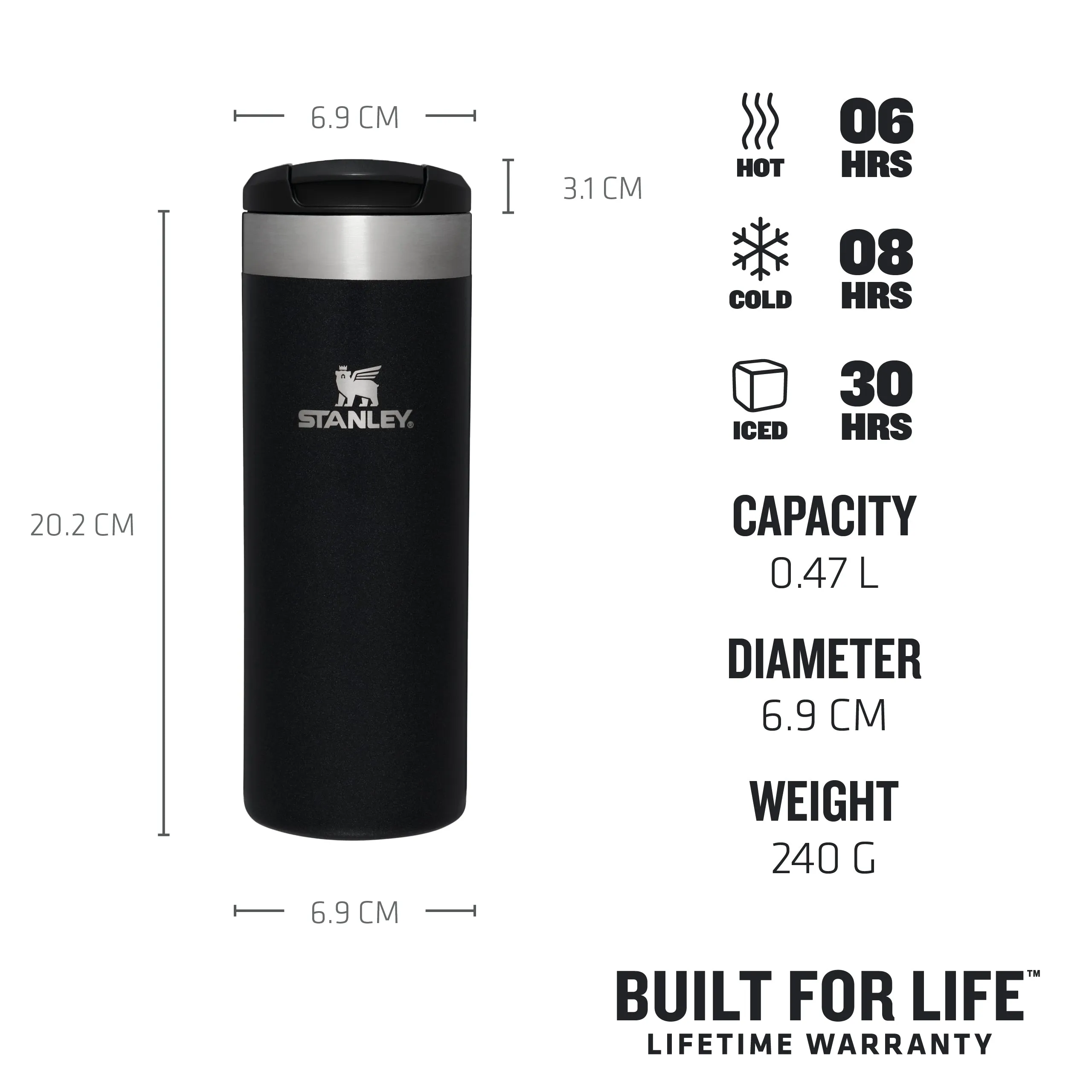 The AeroLight™ Transit Mug | 0.47L
