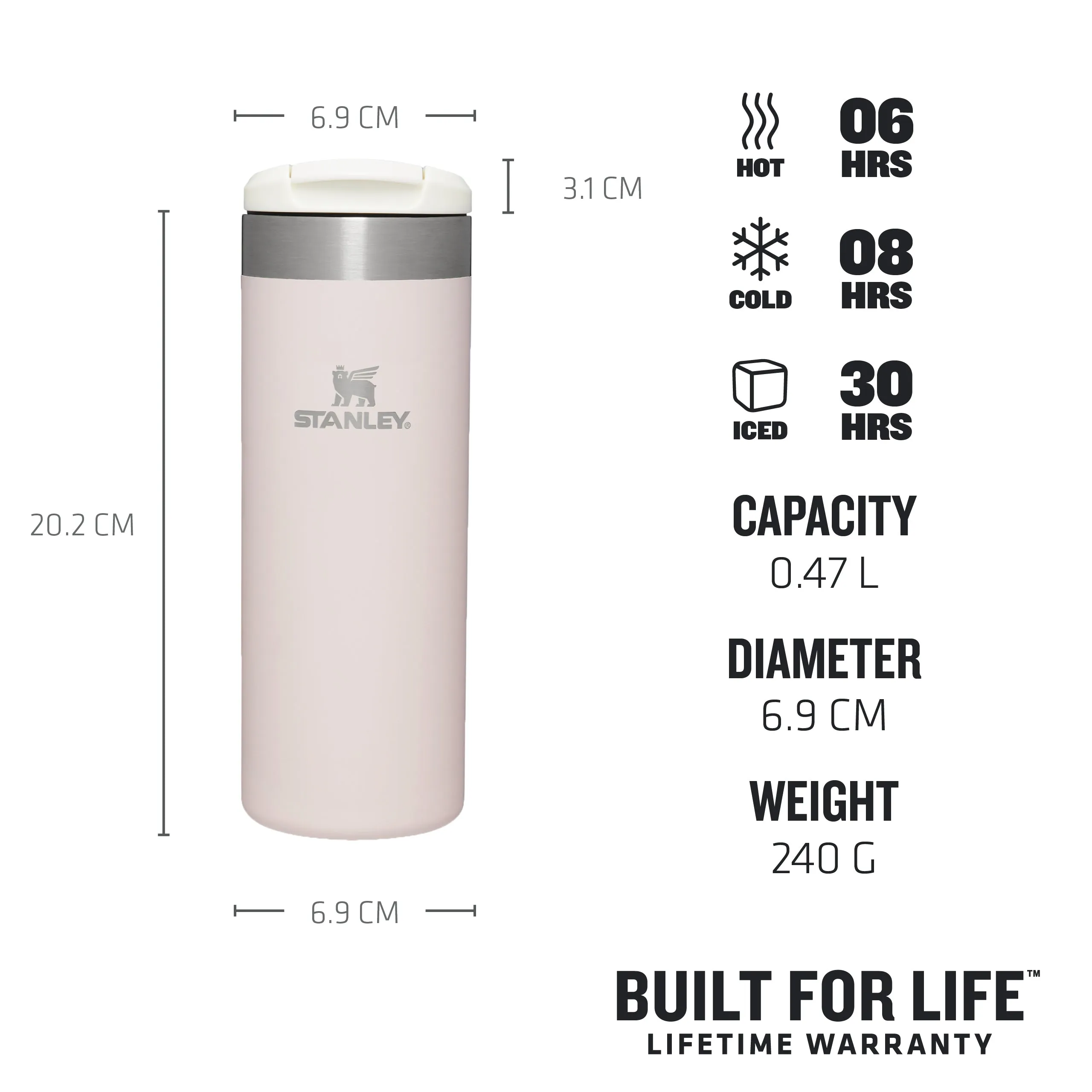 The AeroLight™ Transit Mug | 0.47L