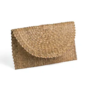 Tinu Brown - Silk African Print Rattan Purse
