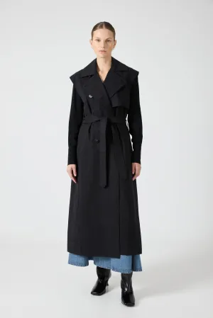 TRANSIT TRENCH VEST | BLACK