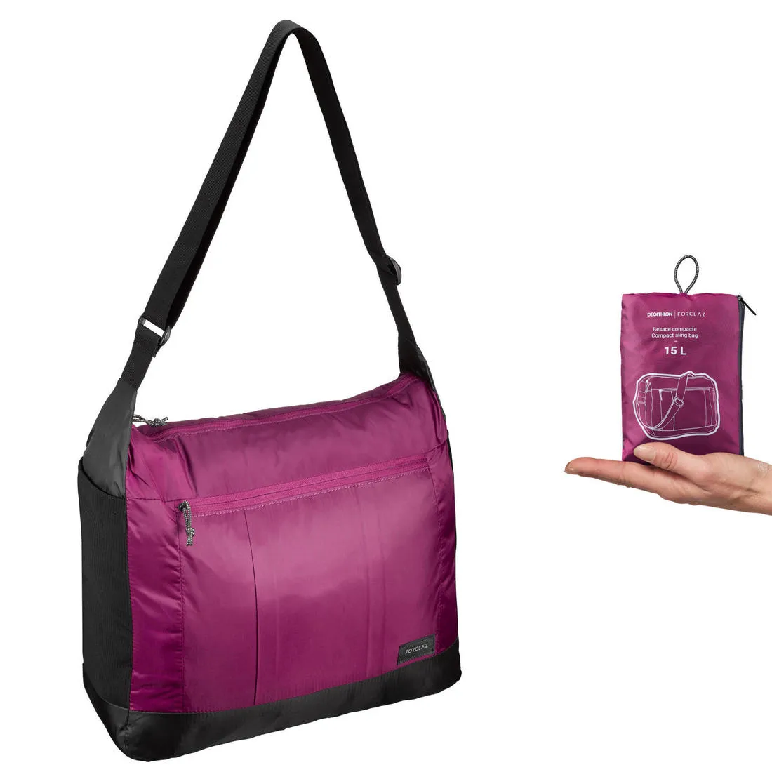 Travel trekking compact messenger bag - TRAVEL 15L