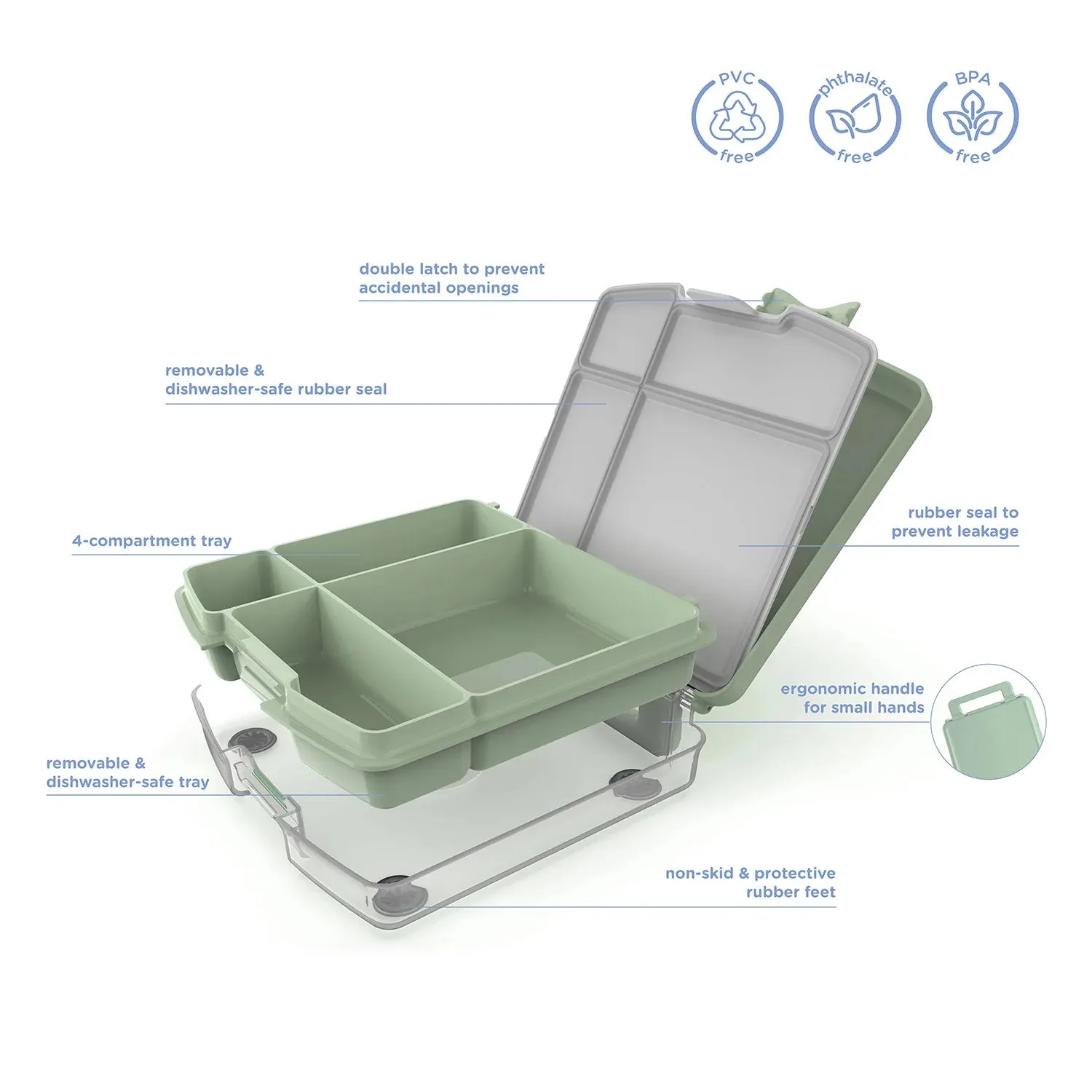 Ubbi Bento Box - Sage
