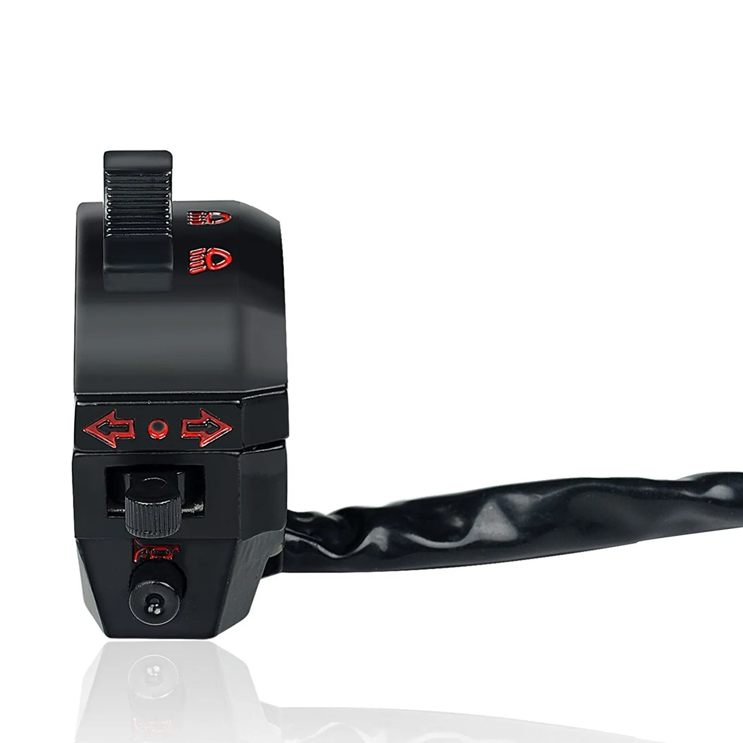 Universal Compact Handlebar Multi-Switch for 7/8" Bars (hi/lo beam, turn signal, horn)