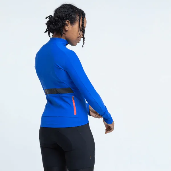 VELOCIO WOMENS THERMAL LONG SLEEVE JERSEY  ULTRAMARINE