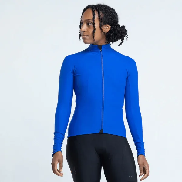 VELOCIO WOMENS THERMAL LONG SLEEVE JERSEY  ULTRAMARINE