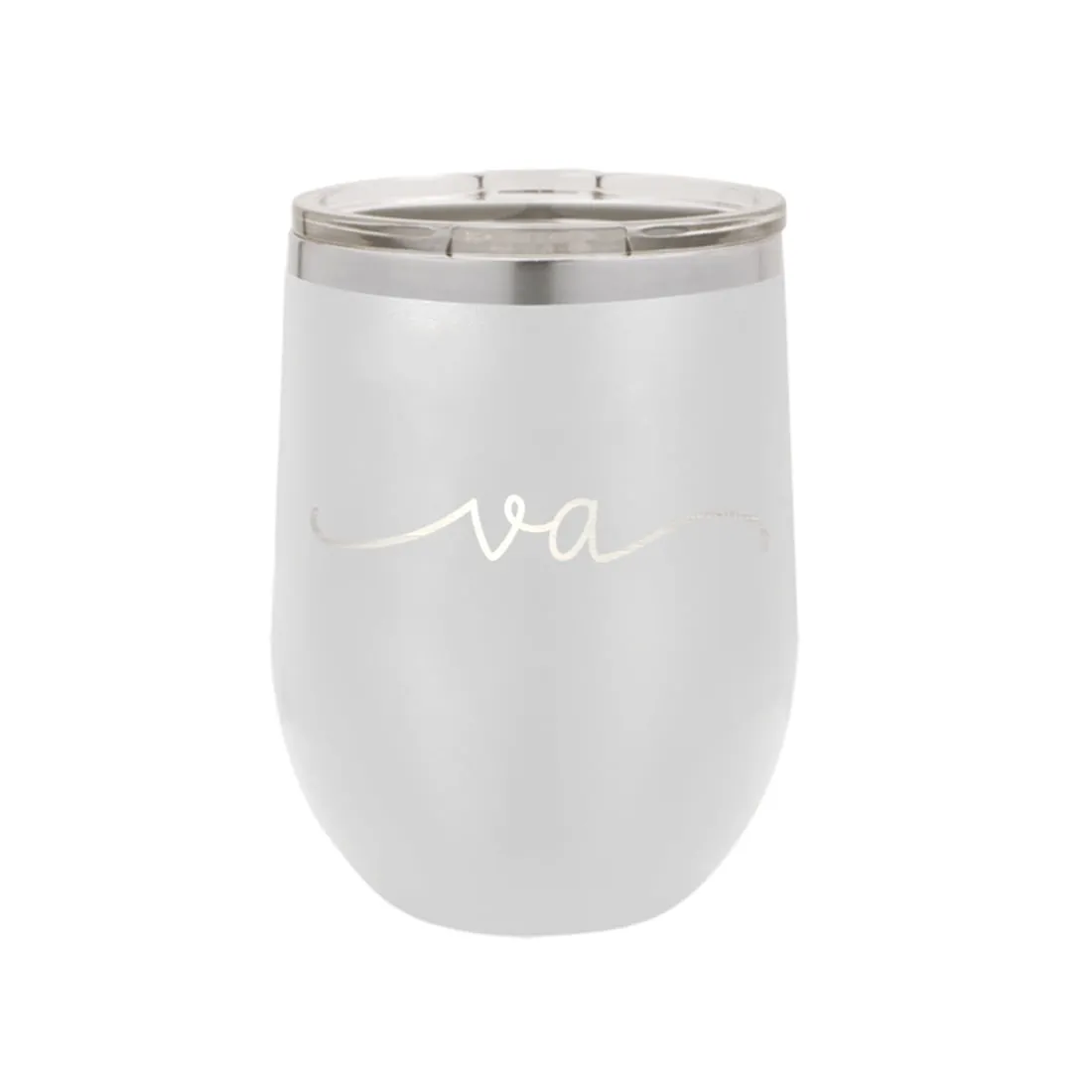 Virginia Rep Your State White 12oz Insulated Tumbler