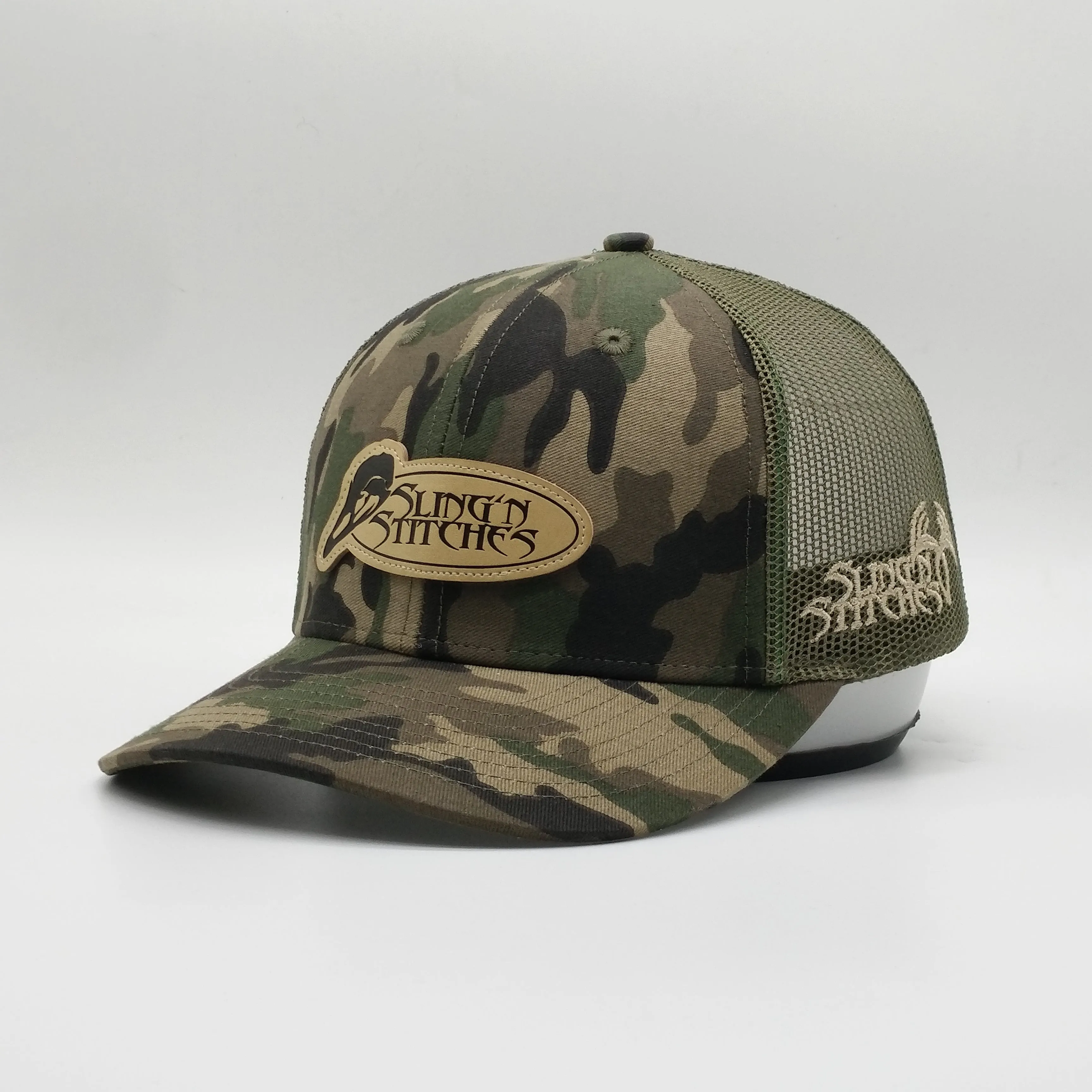 Woodland Camo Turkey logo patch snapback
